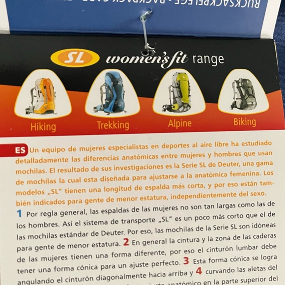 Deuter Freerider Lite 22SL Hiking Trekking Alpine Biking Women’s Fit Backpack - Picture 16 of 16